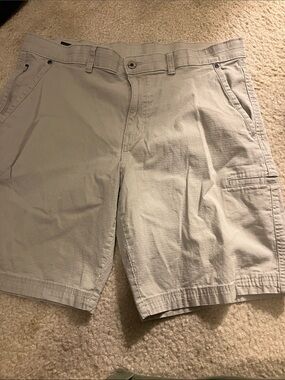 Men's Tan Cargo Shorts — Classic Utility Style